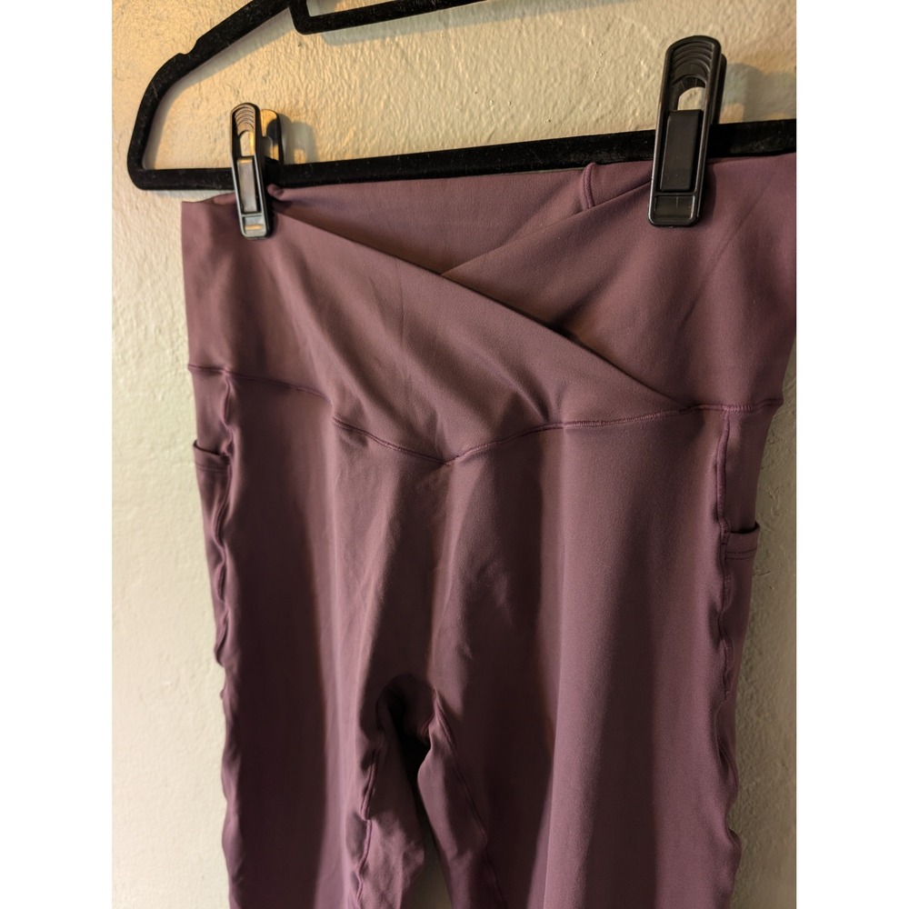 Halara Purple full length leggings womens size L - Picture 3 of 6
